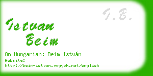 istvan beim business card